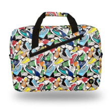 NGS Ginger Trainers Maletin para Portatil 15.6" - Acolchado Interior - 2 Compartimentos y Bolsillo Exterior - DiseÃ±o Estampado