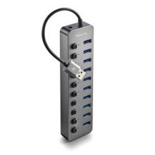 NGS IHUB10  Hub USB 3.0 - 10 Puertos USB 3.0 con Interruptores - Hasta 5Gbps