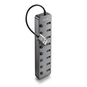 NGS IHUB8  Hub USB 3.0 - 8 Puertos USB 3.0 con Interruptores - Hasta 5Gbps