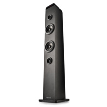 NGS Sky Charm Pro Torre de Sonido Bluetooth 50W - USB, Radio FM, Aux In y Entrada Optica - Funcion Broadcasting - Madera de Alta