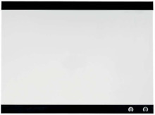 Nobo Pizarra Blanca Magnetica PequeÃ±a con Clip para Notas 430x580mm - DiseÃ±o sin Marco - Funciones de Gancho - Color Blanco