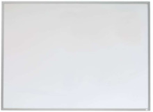 Nobo Pizarra Blanca Magnetica Pequeña con Marco de Aluminio 585x430mm - Borrado en Seco - Almohadillas Adhesivas - Ideal para O