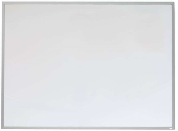 Nobo Pizarra Blanca Magnetica Pequeña con Marco de Aluminio 585x430mm - Borrado en Seco - Almohadillas Adhesivas - Ideal para O