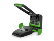 Novus B 2200 re+new Perforadora para Gruesos - Fabricado con Plastico Reciclado - Hasta 200 Hojas - Perforacion de 2 o 4 Agujero