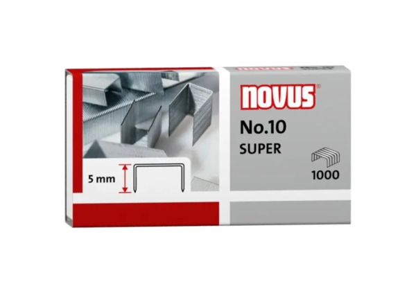 Novus NÂº 10 Super Caja de 1000 Grapas NÂº 10 Galvanizadas