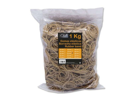 Office Club Gomas Elasticas Ø 100mm - Alta Calidad - Bolsa de 1000gr