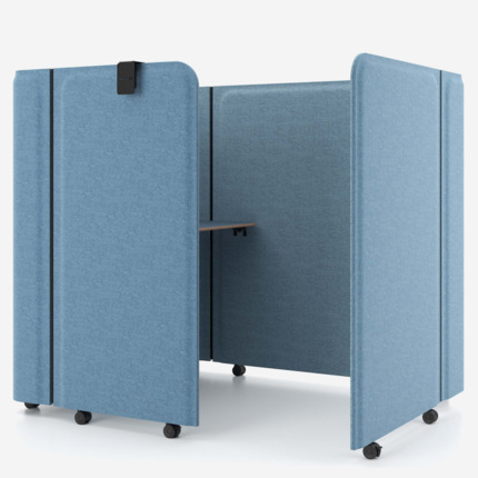 Oficina compacta Brainy color azul