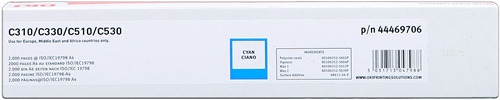 OKI C310/C510/MC351/MC361 Cyan Cartucho de Toner Original - 44469706