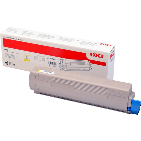 OKI C813 Amarillo Cartucho de Toner Original - 46471113