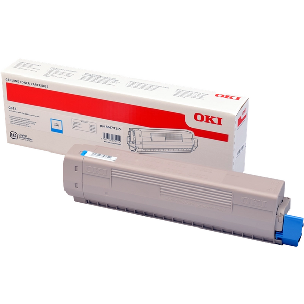 OKI C813 Cyan Cartucho de Toner Original - 46471115