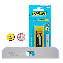 Olfa Pack de 10 Cuchillas de Respuesto para Cuters Olfa SK-7 - Acero Inoxidable