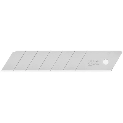 Olfa Pack de 20 Cuchillas de Respuesto para Cuters Olfa - 6 Segmentos - Ancho 25mm