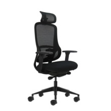 Oqonos Cherg 018 Silla de Oficina Ergonomica con Reposacabezas Cervical Ajustable, Mecanismo Autobalanceado, Reposabrazos 4D, As