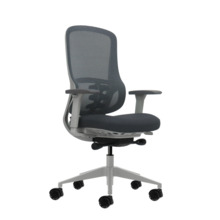 Oqonos Cherg 023 Silla de Oficina Ergonomica con Mecanismo Autobalanceado, Reposabrazos 4D, Asiento Deslizable y Ruedas de Silic