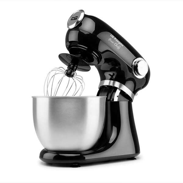 Orbegozo AM 6600 Batidora Amasadora - Potente y Versatil - 1000W - Bol de Acero Inoxidable de 5L - Accesorios para Amasar, Mezcl
