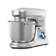 Orbegozo AM 8000 Amasadora Multifuncional - Potente Motor de 1800W - BOL de Acero Inoxidable de 7L - 6 Velocidades + Pulse - Acc