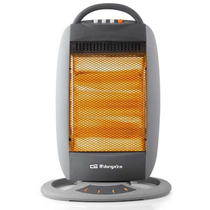 Orbegozo BP 5008 Calentador Halogeno Portatil - Potencia de 1200W - Silencioso - Emision Instantanea de Calor - Sistema de Seguridad Antivuelco - DiseÃ±o Compacto