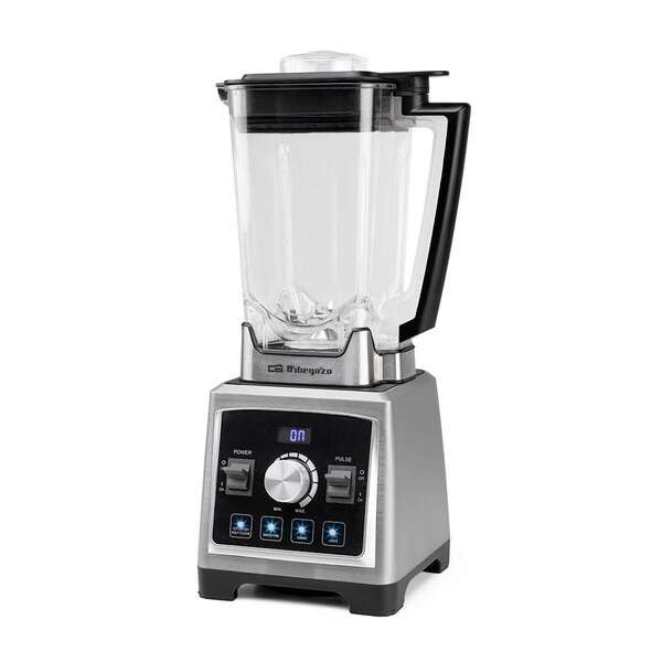 Orbegozo BV 9800 Batidora de Vaso Profesional 1500W - Vaso Tritan 2L - Cuchillas Acero Inoxidable - 8 Velocidades y 5 Programas