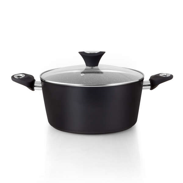 Orbegozo CFM 2022 Fundicook Cacerola de Aluminio Forjado con Capacidad de 5.09L - Antiadherente Libre de Pfoa - Mango Ergonomico