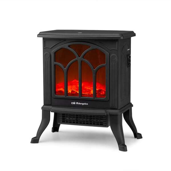 Orbegozo CM 9020 Chimenea Electrica Elegance - Efecto Fuego Real - Calefactor Ceramico - Termostato Regulable - DiseÃ±o Tradicio