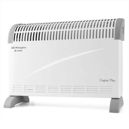 Orbegozo Convector CVT 3300 B - Potente Calefaccion Homogenea y Rapida Interruptores Luminosos - Termostato Regulable - Proteccion contra Sobrecalentamiento Ideal para Espacios PequeÃ±os