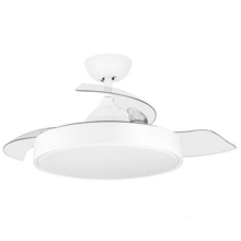 Orbegozo CP 120092 Ventilador de Techo Elegance - Potente Motor DC - Aspas Retractiles - Luz LED - Mando a Distancia - Sistema R