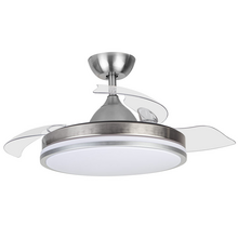 Orbegozo CP 121105 Ventilador de Techo Elegance - Potente Motor DC - Aspas Retractiles - Luz LED Regulable - Mando a Distancia -