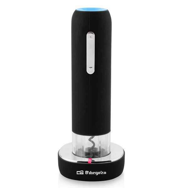 Orbegozo CU 4100 Sacacorchos Electrico Recargable - Extraccion Rapida y Sencilla del Corcho - Diseño Elegante y Ergonomico - Re
