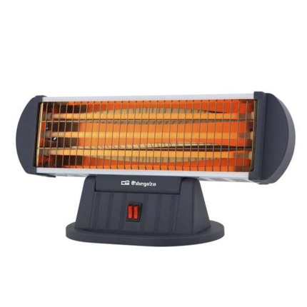 Orbegozo Estufa de Cuarzo BP 0204 - Calor Intenso y Uniforme por Radiacion - 3 Niveles de Potencia - Sistema de Seguridad Antivuelco - DiseÃ±o Horizontal Orientable