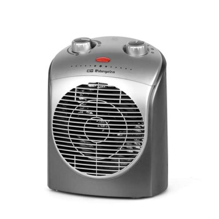 Orbegozo FH 2021 Calefactor Confort Rapido y Seguro - Selector de 3 Posiciones - Funcion Ventilador de Aire Frio - Potencias 1100 - 2200W - Termostato Regulable - Asa Transportadora
