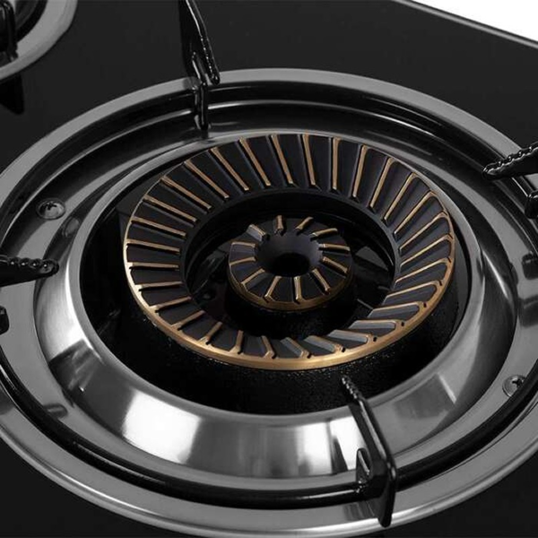 Orbegozo FO 3520 Hornillo a Gas Elegance - Encendido Piezoelectrico - 2 Quemadores de Triple Corona - Seguridad FFD - Acero Inox (4)