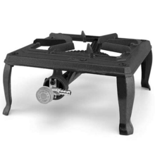 Orbegozo FO 6100 Hornillo a Gas Portatil Resistente - Potente Quemador de 3.5kW - Parrilla de Hierro Fundido - Uso Exterior Segu
