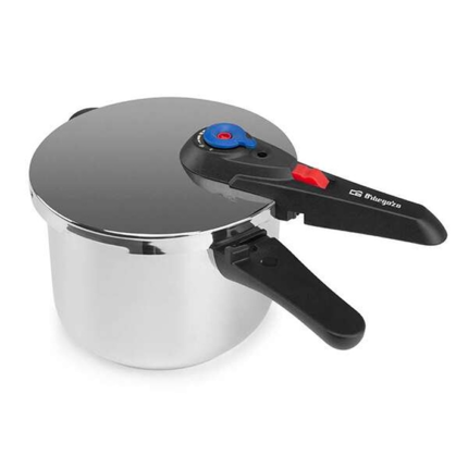 Orbegozo HP 10006 Olla Super Rapida - Capacidad 10 Litros - Cinco Sistemas de Seguridad - Fondo Termo Difusor - Apto para Todo Tipo de Fuegos