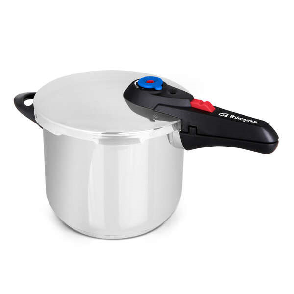 Orbegozo HP 10006 Olla Super Rapida - Capacidad 10 Litros - Cinco Sistemas de Seguridad - Fondo Termo Difusor - Apto para Todo T
