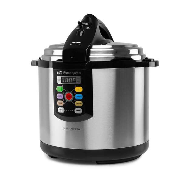 Orbegozo HPE 8075 Olla a Presion Electrica Ultra Rapida - Temporizador Programable - Menus Pre-Configurados - Seguridad y Ahorro