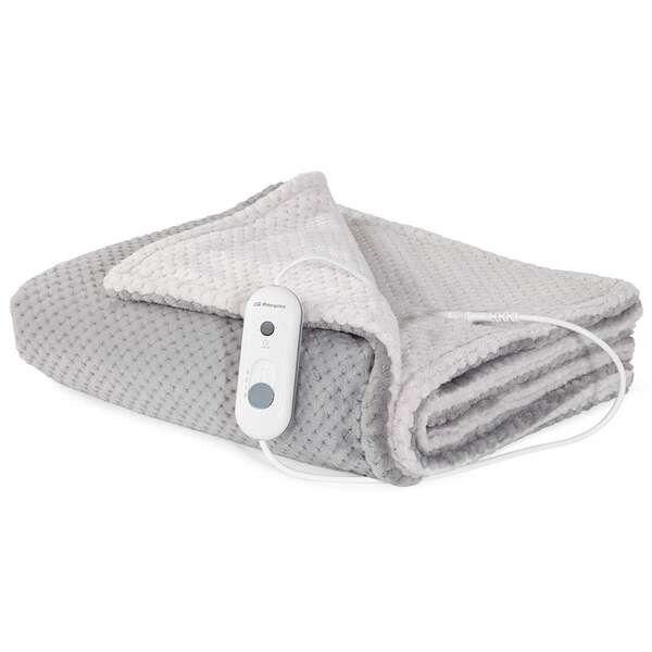 Orbegozo MAH 2050 Manta Electrica Confort Gris y Blanco - Calor Uniforme y Persistente - Proteccion contra Sobrecalentamiento -