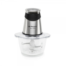 Orbegozo MC 4650 Picadora de Alimentos 500W - Recipiente de Cristal con Capacidad 1.2L - 4 Cuchillas de Acero Inoxidable y 2 Niv