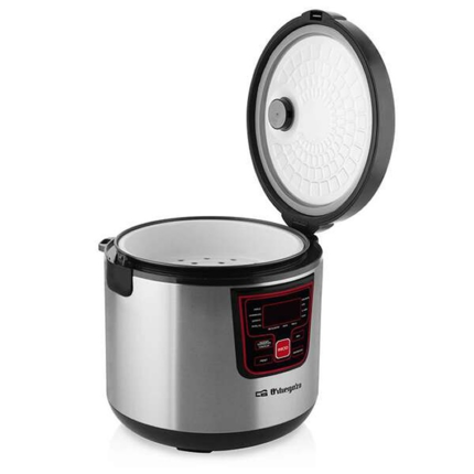 Orbegozo MCP 6000 Cocina Programable - Disfruta de Recetas Profesionales en Casa con Esta Maquina Versatil y Facil de Usar - 11 Programas Preinstalados - Acabado Inoxidable - Cubeta Antiadherente