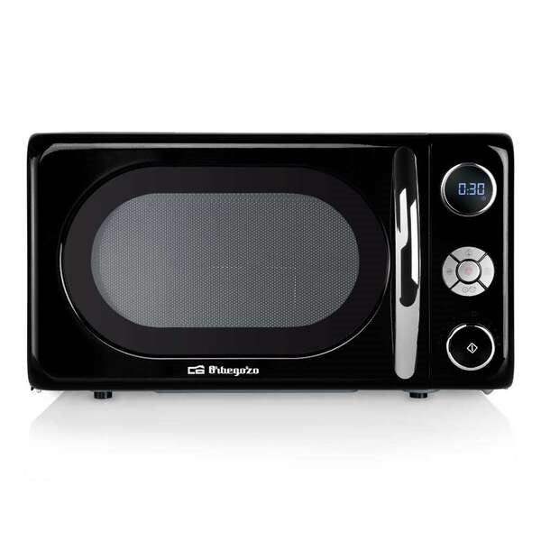 Orbegozo MIG 2044 Microondas con Grill - Potencia 700W, Grill 900W - Capacidad 20L - 10 Niveles de Potencia - Temporizador Digit