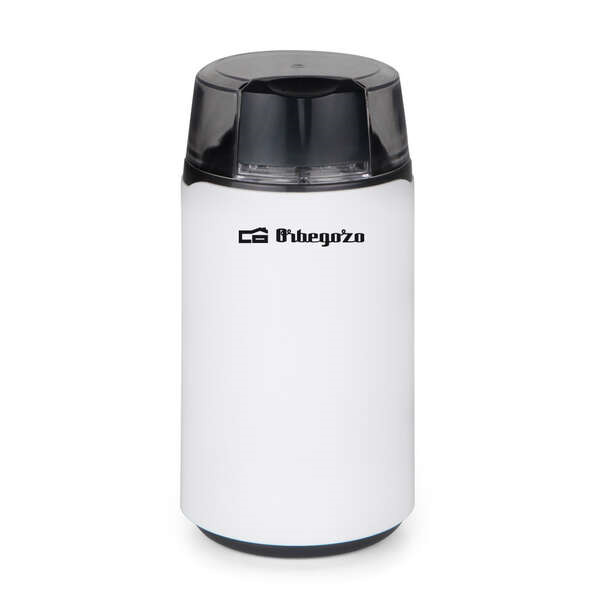 Orbegozo MO 3200 Molinillo de Cafe - Potencia de 200W para Molienda Fina - Cuchilla de Acero Inoxidable Duradera - Diseño Compa