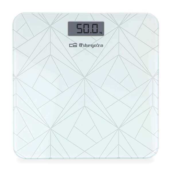 Orbegozo PB 2218 Bascula Electronica de BaÃ±o - Precision y DiseÃ±o Elegante para tu Salud y Bienestar - Pantalla LCD con Luz -