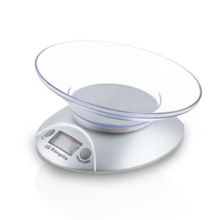 Orbegozo PC 1009 Bascula de Cocina Electronica - Display LCD - BOL Transparente - Capacidad 3Kg - Precision 1g - Unidades Gr/Kg/