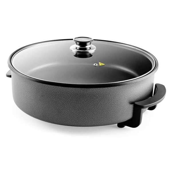 Orbegozo PZ 8100 Olla Paellera Pizza-Pan - Reemplaza tu Bateria de Ollas con Esta Versatil Olla Electrica - Capacidad para Grand