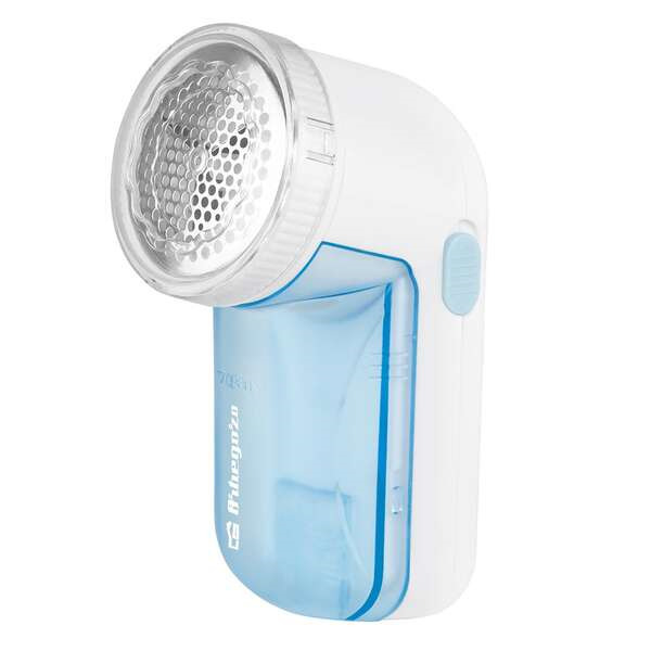 Orbegozo QP 6400 Quita Pelusas Compacto - Seguro - Eficiente - Acero Inoxidable - Recipiente Desmontable - Diametro 5cm - Pilas