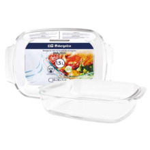 Orbegozo Serie BNR Bandejas de Vidrio - 2.0L - Resistencia y Versatilidad en tu Cocina - Ideal para Horno y Microondas - Durabil