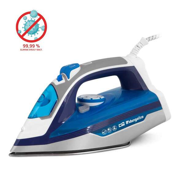 Orbegozo SV 2670 Plancha de Vapor Ceramica - Potencia 2600W - Funcion Auto Limpieza - Vapor Vertical - Regulador de Temperatura