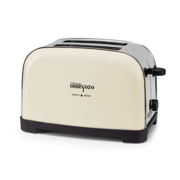 Orbegozo TOV 5210 Tostadora Vintage - Potencia 750-850W - 7 Niveles de Tostado - Funcion Descongelado y Recalentar - Carcasa de