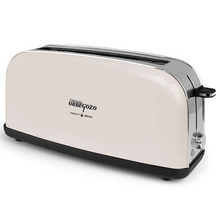 Orbegozo TOV 6210 Tostadora Vintage - Ranura Larga - Carcasa Acero Inoxidable - 6 Niveles de Tostado - Descongelado y Recalentam
