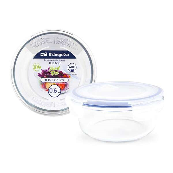 Orbegozo TUD Serie - 0.95L - Recipientes de Vidrio para Cocina Resistente a Altas Temperaturas y Caidas Hermeticos y Aptos para