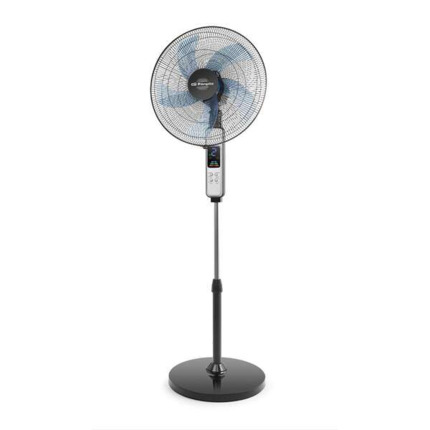 Orbegozo Ventilador de Pie Abc Ventilador de Pie con 5 Aspas y 3 Velocidades - Modos Normal, Brisa y Noche - Oscilante y Regulable en Altura - Temporizador y Mando a Distancia